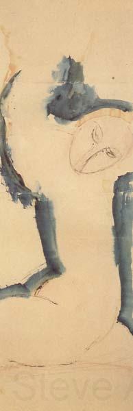 Amedeo Modigliani Cariatide rose au bord bleu (mk38) Germany oil painting art